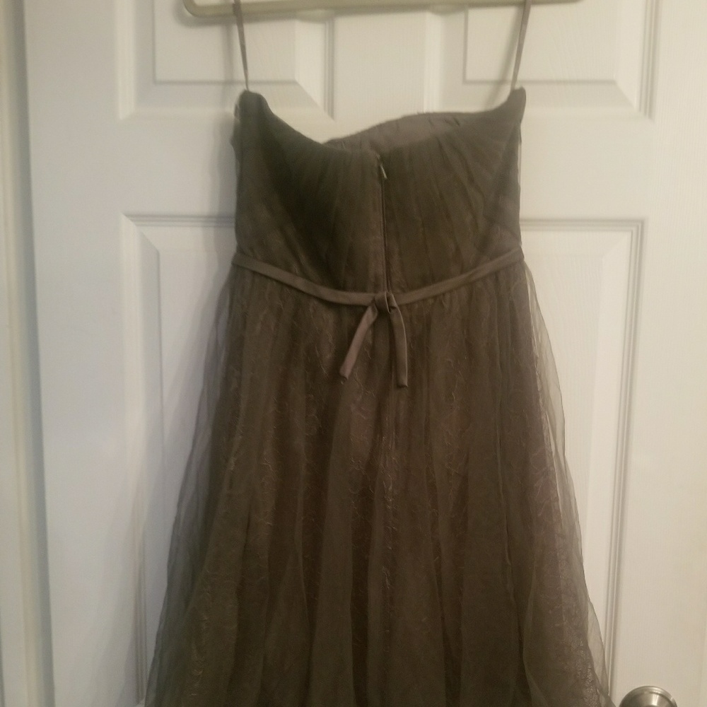 Gray strapless dress - Picture 2 of 3
